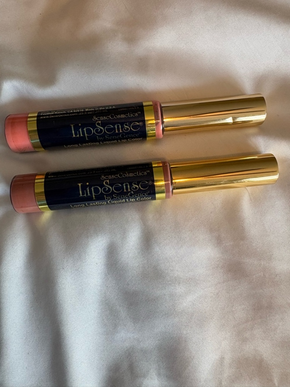 NWT SeneGence LipSense Long-Lasting Liquid Lip Color - Soft Pink Duo